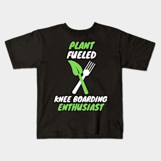 Plant fueled knee boarding Kids T-Shirt